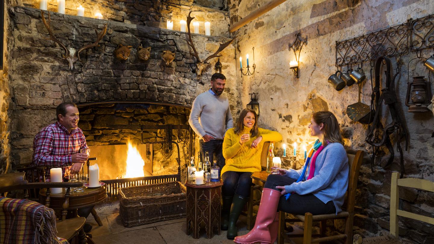 Ireland Incentive Delegates enjoy a fireside chat Co Limerick